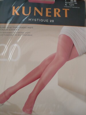 Gr. 38 40 NEU - Fein Strumpfhose Kunert Mystique 20den transp. matt, weinrot TOP