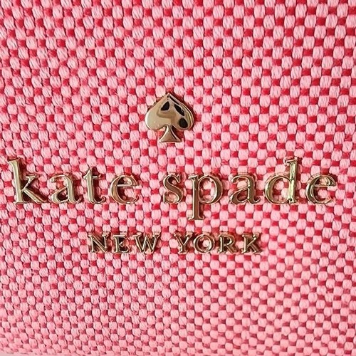Kate Spade Rosie Canvas Large Bucket Bag Pink Peppercorn NWT! - Picture 8 of 11