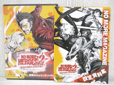 NO MORE HEROES 2 Desperate Struggle Art Book w/DVD & CD 2010 Wii Ltd Booklet