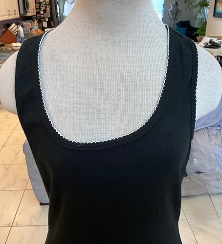 NWOT Moda International BLACK & WHITE LACE Dress SZ L - Picture 3 of 9