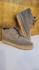 BALENCIAGA Suede Chukka Espadrille Boots Made...