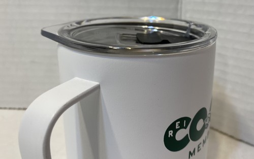 REI CO-OP Member Mug Coffee Cup Lid Miir White Stainless Steel 12oz Rare - Picture 2 of 7