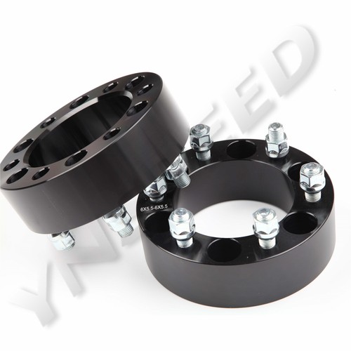 2PCS 6x139mm Bolt | 2" Thick | 14x1.5 Studs | 108mm Wheel Spacers Adapter Black - Picture 4 of 5
