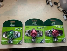 New 3-pack lot Best Garden Metal 15' x 30 Ft Spot Stationary Lawn Sprinkler