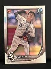 Drew Thorpe 2025 Bowman Chrome #8 Red Rookie RC Logo Refractor Redemption SP