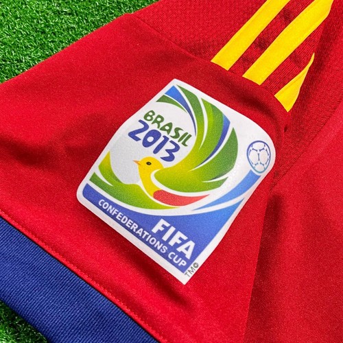 2014 Spain Home Jersey Sergio Ramos #15 Adidas Authentic Football Shirt Size M - 第 19/20 張圖片