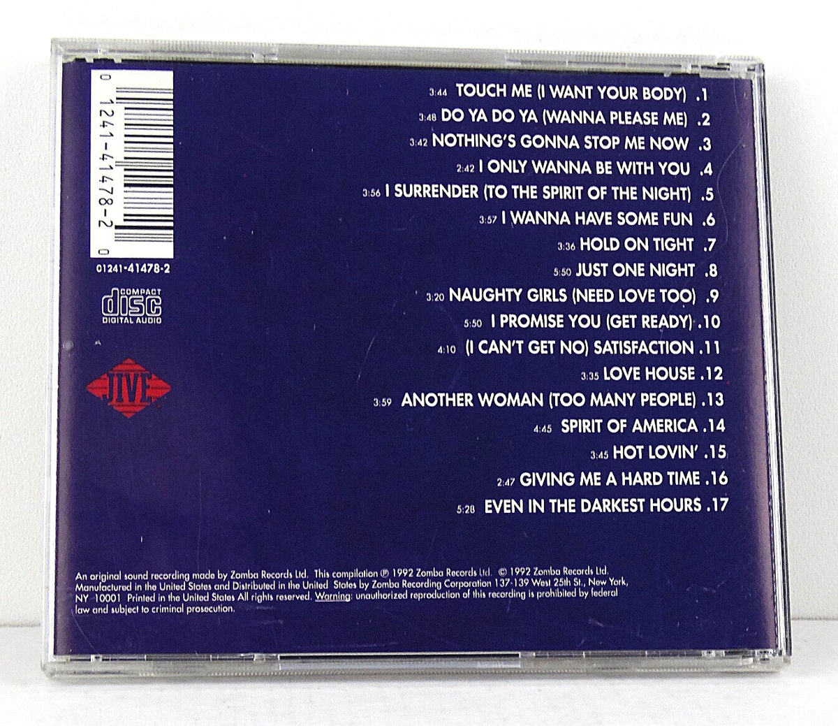 Samantha Fox - Greatest Hits - 1992 CD Zomba Records | eBay