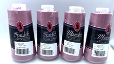 4 Spools A&E Maxi Lock Pink  Roseate 215 Thread  100% Polyester 3000 Yards