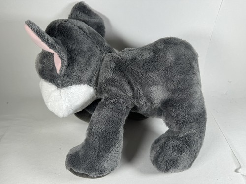 Russ Berrie Plush Cat Grey White Smokey Big Blue Eyes 12” Floppy Stuffed Animal - Picture 2 of 12