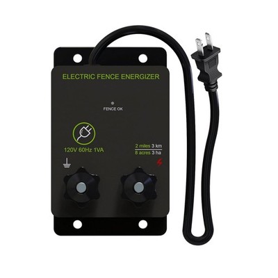 2 Mile Electric Fence Energizer for Preventing Wild Animals 8 Acres 120 Volt