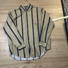 Men’s Vintage Nautica Button Up Shirt Size Large Made In USA (045)