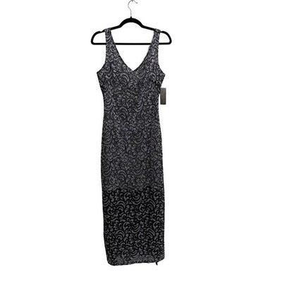 NWT Sharagano Floral Lace Belted Maxi Dress Womens 10 Formal Whimsigoth Chic Y2K