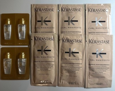 6 X Kerastase Curl Manifiesto Creme+4X Kerastase Elixir Ultime. Haircare.Samples