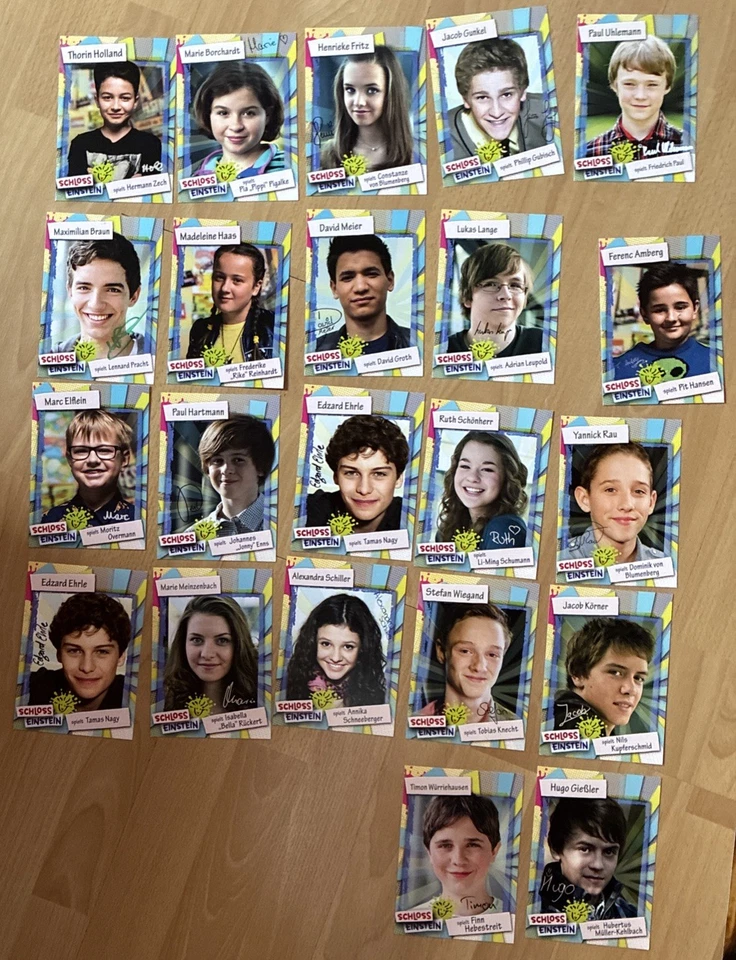 58 Autogrammkarten ARD Kika Schloss Einstein 2025 handsigniert - Bild 2 von 2