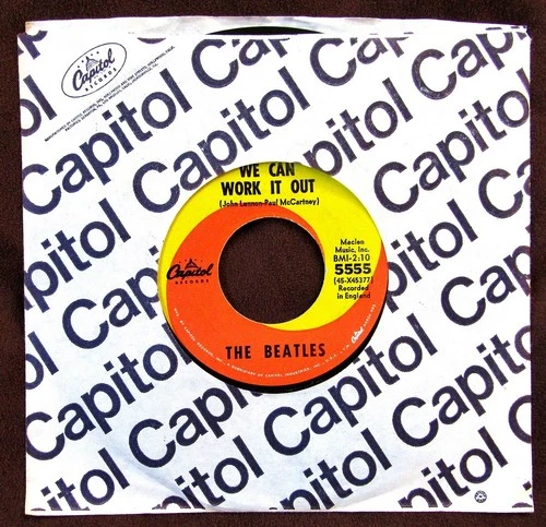 Beatles 45 1969 We Can Work It Out SCARCER “Subsidiary of…” Capitol Labels, NM!