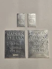 Sunshine Minting Fractional Silver Bar Lot .999 Silver 2- 1/4oz And  2-...