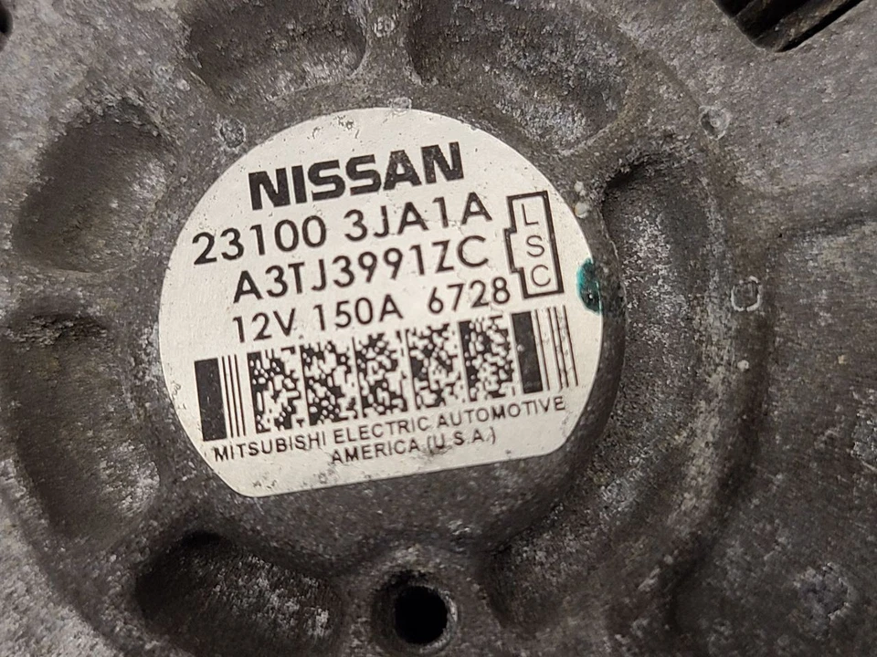 Alternador Nissan Pathfinder 2013 2014 2015 2016 6 cilindros 150 ampères - Imagem 3 de 4