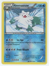 Pokemon XY - BREAKthrough Abomasnow #40/162 Reverse Holo Rare