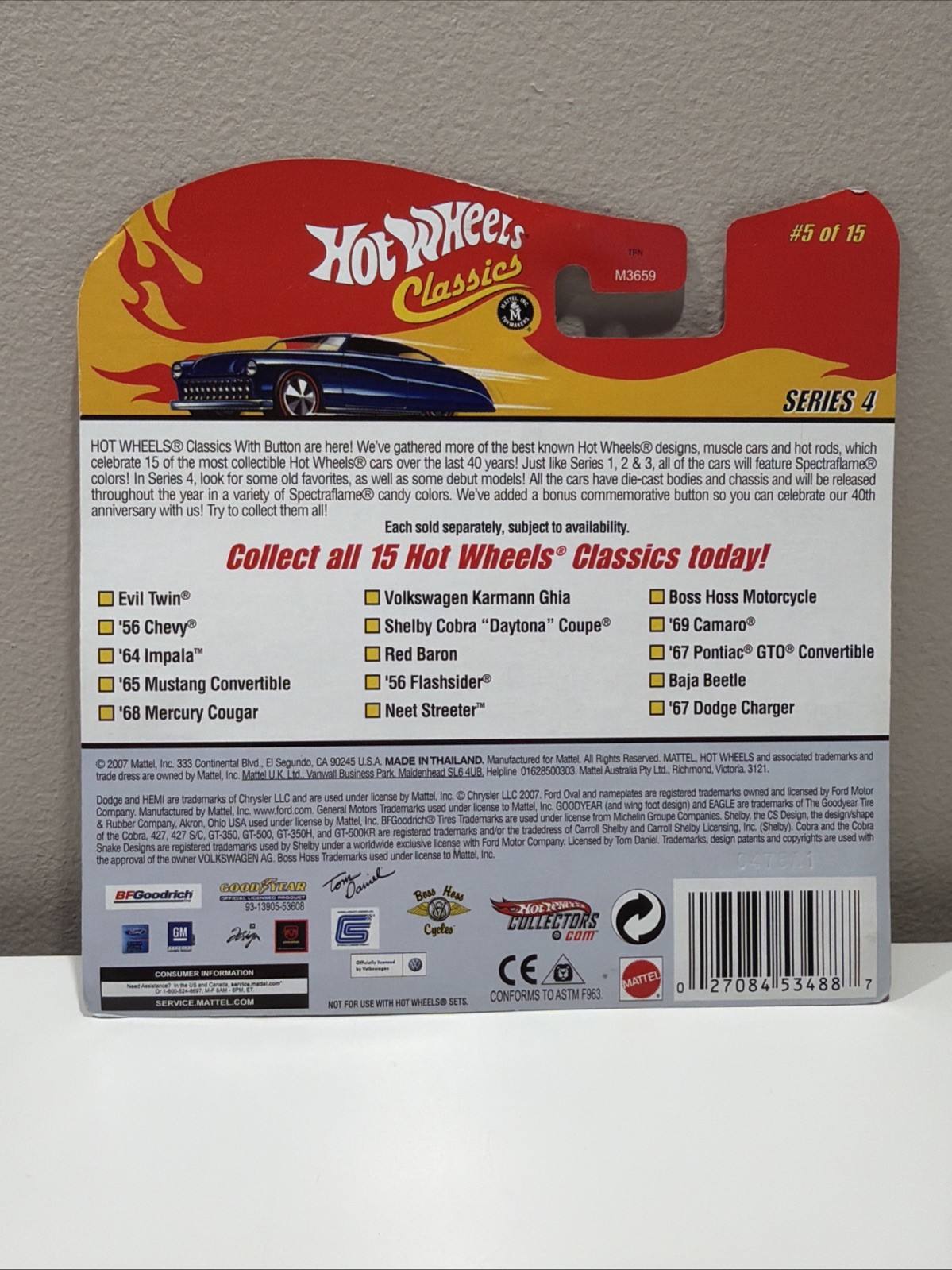 Hot Wheels '68 Mercury Cougar #5 - Pink - 2008 Hot Wheels Classics B32 thumbnail 4