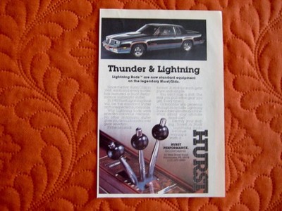 1983 HURST OLDS  COUPE - ORIGINAL PRINT CAR AD - VERY GOOD  CONDITION