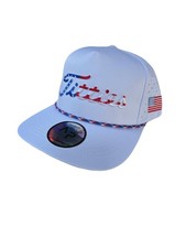 USA Titties Golf Hat, White with Flag, Size