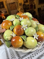 Spectacular Vintage ‘70’s Casa Pupo Type Huge 14” Oranges / Lemons Centrepiece 