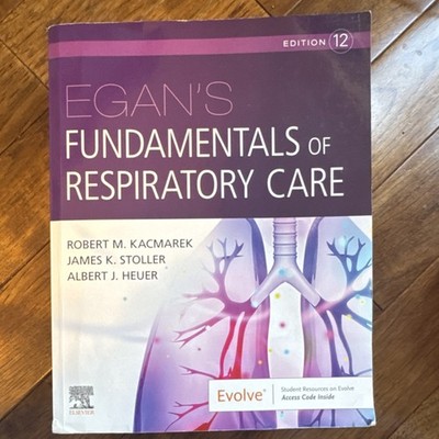 Egan's Fundamentals Respiratory Care 12th Ed Kacmarek Elsevier Paperback