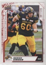 2020 Upper Deck CFL Red 87/165 Darius Ciraco #133 0c6