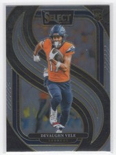 #150 2024 Select Premier BASE _ Devaughn Vele RC Broncos