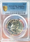 1963 Proof Franklin Half Dollar 50C 90% Silver PCGS PR Genuine Scrape KM#199