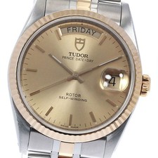 Orologio Uomo Automatico TUDOR Oyster Prince Data Giorno 76213 Quadrante Oro_899096