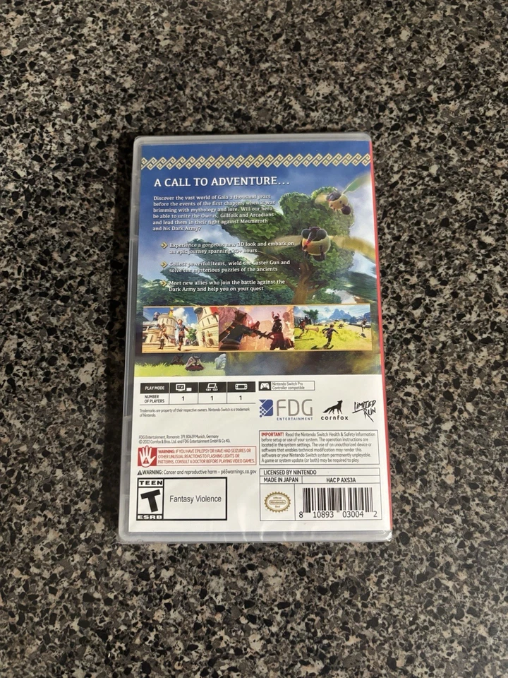 Oceanhorn 2 Knights of the Lost Realm Nintendo Switch Factory Sealed LRG - Image 2 of 4