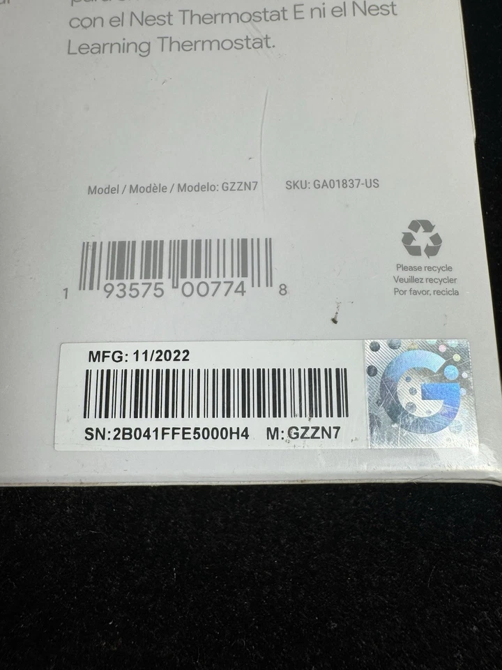 Google Nest Thermostat Trim Kit -  Snow - Image 4 of 4