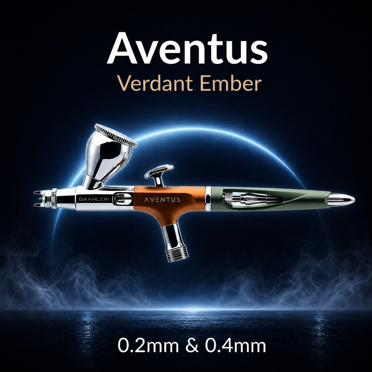 Gaahleri Aventus Verdant Ember Airbrush 0.2/0.4mm Dual Action Gravity Feed RM24