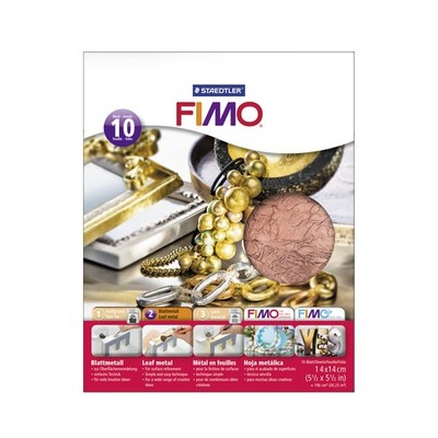 Original FIMO  10 Blattmetall zur Oberflächenverfeinerung * Copper, Gold, Silver