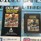 Outlaw Atari 2600 Cart and Manual Cleaned Tested