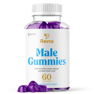 (1 Pack) Revra Male Gummys Advanced Formula Max Support Supplement 60 Gummies