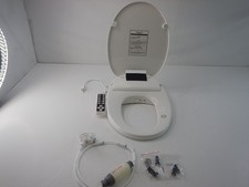XCQQ S9BR - Electric Heated Bidet Toilet Seat, Round, White