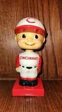 Cincinnati Reds Color Base Baseball Nodder Bobble Head Mint Original
