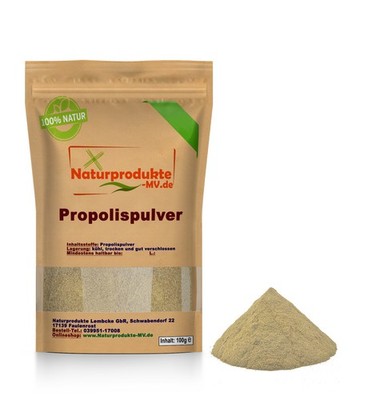 (159,50 EUR/kg) Propolispulver (100g) Propolis Pulver Extrakt BalticNatura