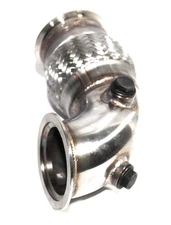 US Stock Staleness Steel 3" V-Band Turbo Elbow Pipe 90 Degree W/ Flexpipe