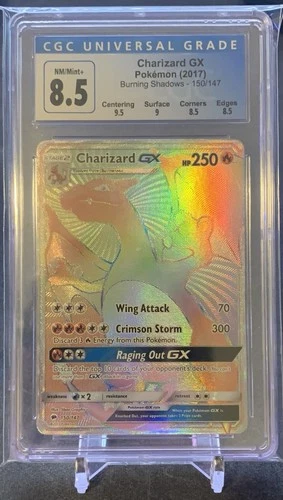 Charizard GX Pokemon Burning Shadows 150/147 CGC 8.5