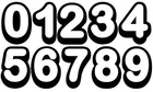 10 X Number Sticker's, Your Choice, Pic& Mix, Any numbers, Car House numbers