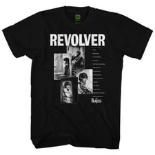 The Beatles Revolver Tracklist T-Shirt Black New
