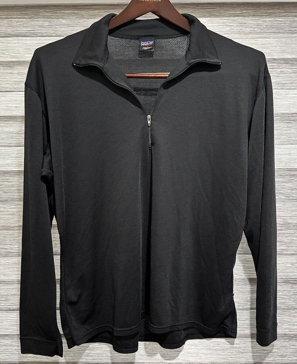 Vintage 90s Patagonia Capilene Black 1/4 Zip Pullover Made Vintage 90s Patagonia Capilene Black 1/4 Zip Pullover Made