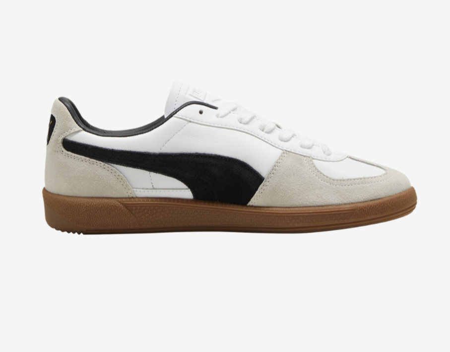 Size 12 - PUMA Palermo Leather White Black Gum for sale
