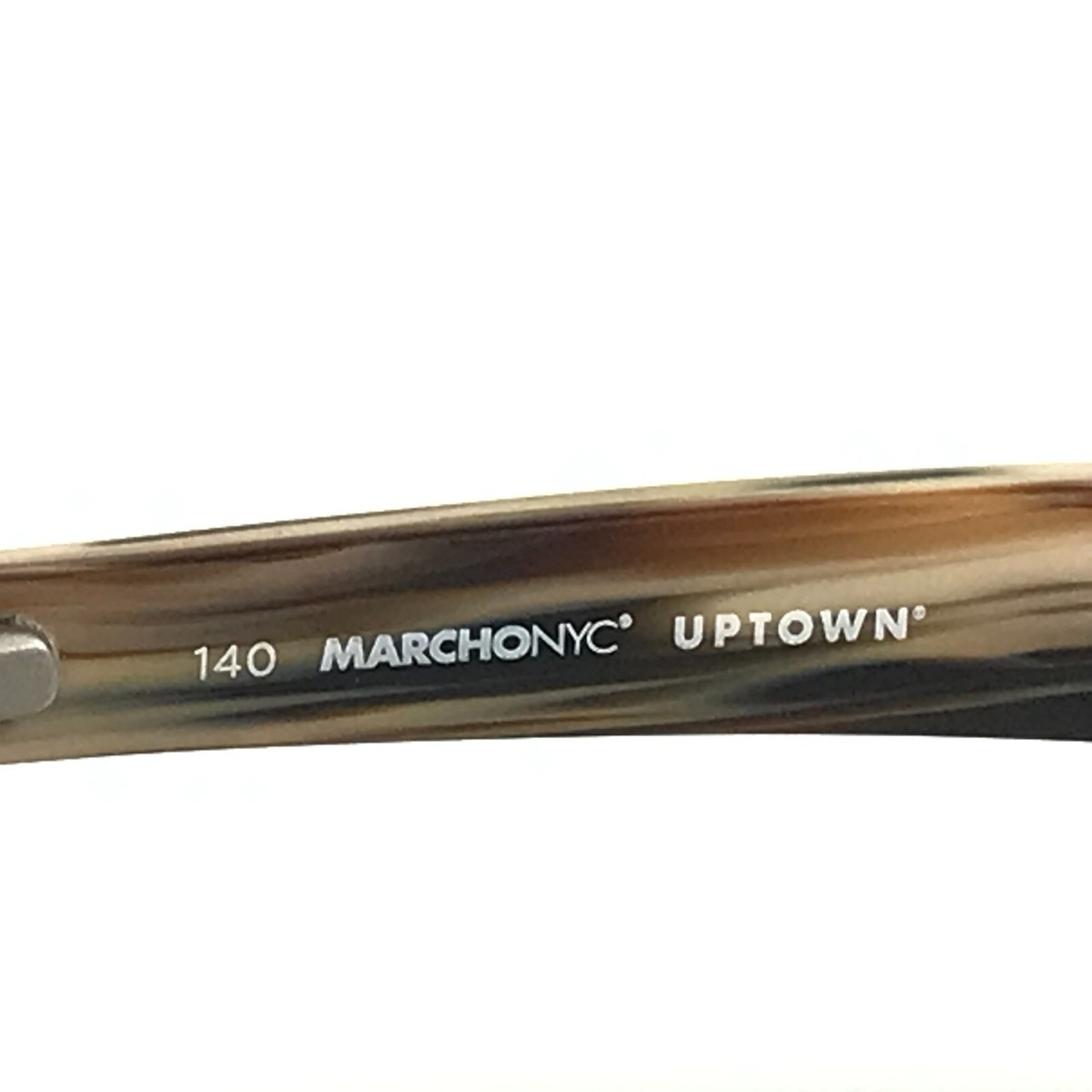 Marchon NYC Eyeglasses Frames NATE 210 Brown Horn 