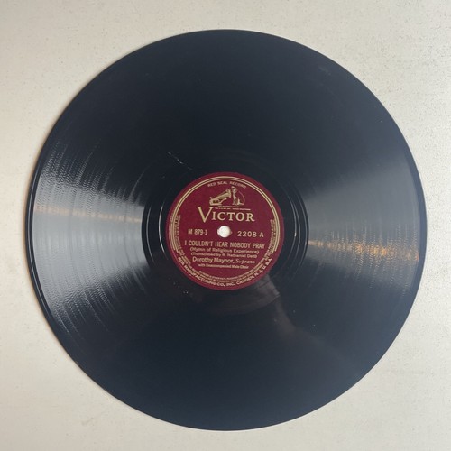 10" 78 RPM-Dorothy Maynor-I Couldn't Hear Nobody Pray/Were You There/Victor 2208 - Imagen 2 de 4