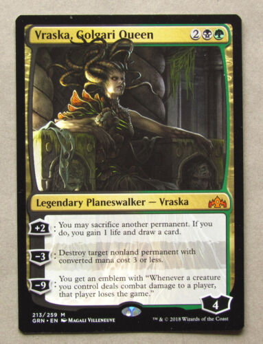 MTG VRASKA, GOLGARI QUEEN (X1) GUILDS OF RAVNICA NM NEVER PLAYED Magic Card