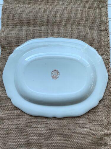 Vintage Furnivals England braune Wachtel oval 13,25" Platte - Bild 3 von 4